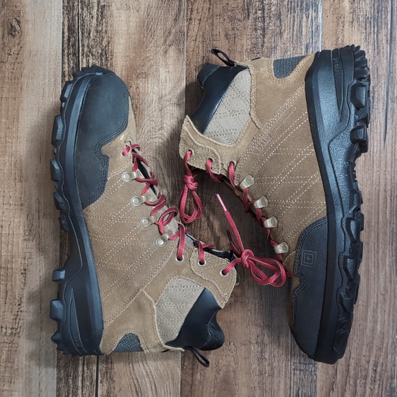 5.11 Tactical Cable Hiker Coyote Brown Leather Hightop Boots Size 11.5 - Picture 3 of 10